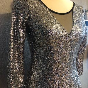 Silver Mini Dress 🪐